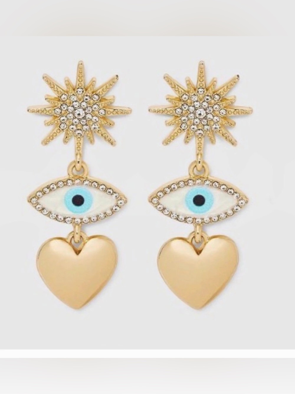 NEW / never used Sugarfix by BaubleBar Eye Catcher Drop Earrings